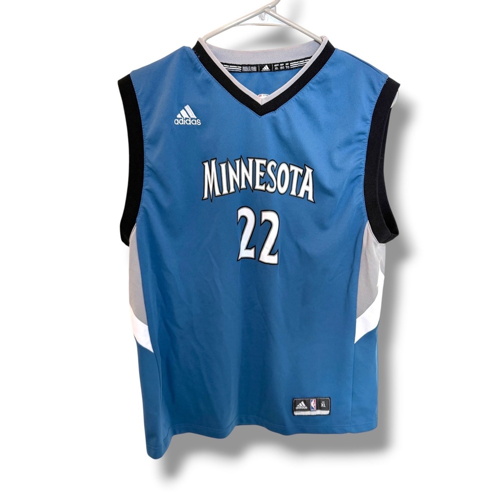 Adidas Andrew Wiggins Jersey Mens XL Minnesota Timberwolves #22 Blue NBA